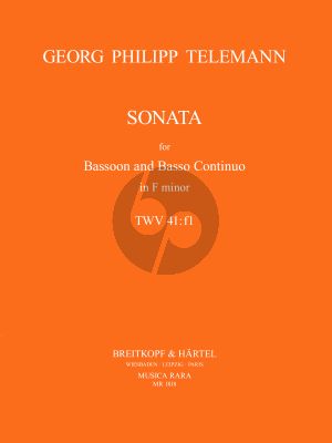 Telemann Sonata f-minor TWV 41:f1 Bassoon-Bc (Ronald Tyree)