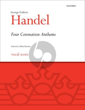 4 Coronation Anthems HWV 258 - 261 Vocal Score