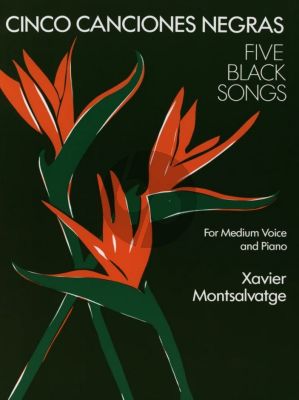 Montsalvatge 5 Canciones Negras for Medium Voice and Piano