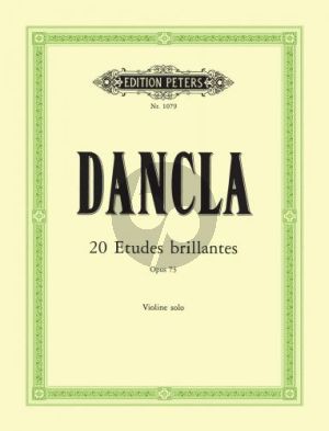 Dancla 20 Etudes Brillantes Op.73 Viollin