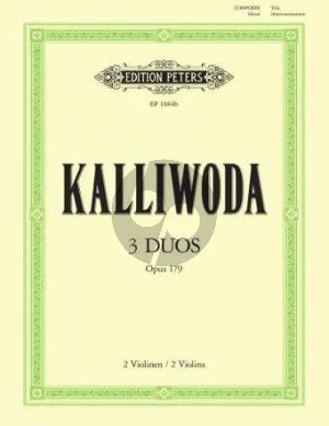 Kalliwoda 3 Progressive Duos Op.179 2 Violins (Friedrich Hermann)
