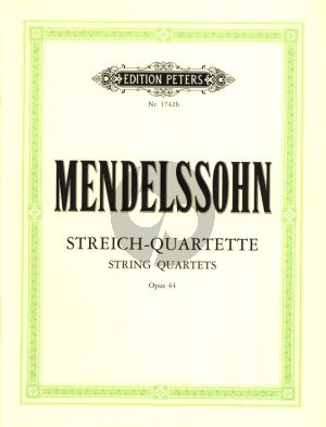 Mendelssohn Streichquartette Op. 44 (No.1 - 2 - 3) Stimmen