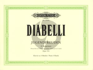 Diabelli Jugendfreuden Op.163 fur Klavier zu 4 Handen (6 Sonatinen im Umfang von 5 Tönen bei stillstehender Hand) (Martienssen)