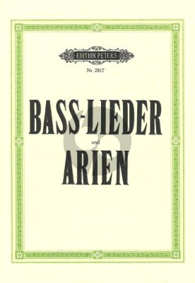 Bass Lieder und Arien Gesang-Klavier