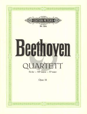 Beethoven Quartett Es-dur Op.16 Vi.-Va.-Vc.-Klavier (Part./Stimmen) (Ferdinand August Roitzsch)