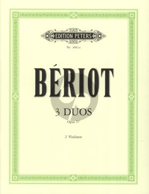 Beriot 3 Duette Op.57 fur 2 Violinen (Herausgegeben von Carl Herrmann)