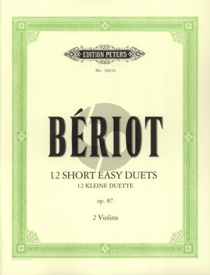 Beriot 12 kleine leichte Duette Op. 87 2 Violinen (Carl Hermann)