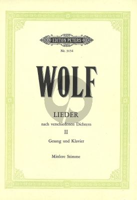 Wolf Lieder nach verschiedenen Dichtern vol.2 (Mittlere Stimme)