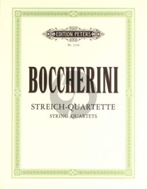 Boccherini Streichquartette (9 ausgwählte) Stimmen