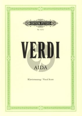 Verdi Aida (Germ/Ital) Klavierauszug