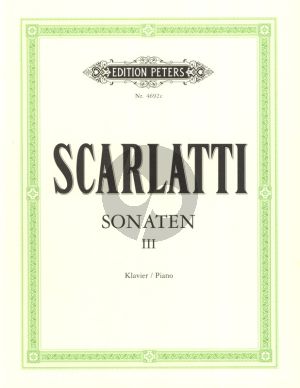 Scarlatti 150 Sonaten Vol.3 Klavier (Keller-Weismann)