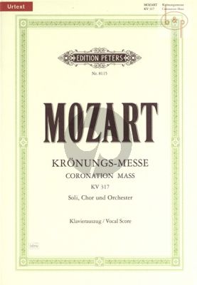 Krönungs-Messe KV 317 C-dur (Soli-Choir-Orch.) (Vocal Score)
