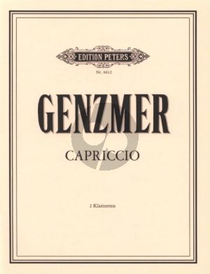 Genzmer Capriccio GeWV 284 2 Klarinetten (1984)