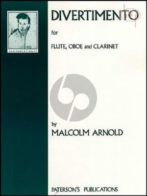 Arnold Divertimento Op.37 Flute-Oboe and Clarinet (1952) (Parts)
