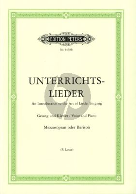 Album Unterrichtslieder - 60 beliebten Liedern fur/for Mittel/Medium Stimme/Voice and Piano (Herausgeber Paul Losse)