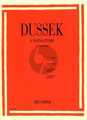 Dussek 6 Sonatinas Op. 20 Piano