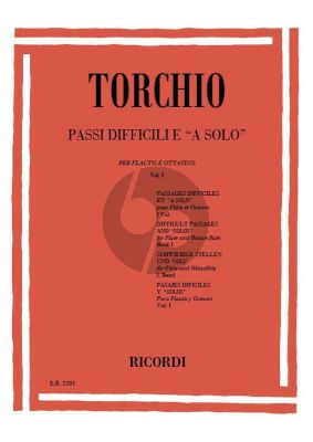 Torchio Difficult Passages and 'Solos' Vol.1 Flute