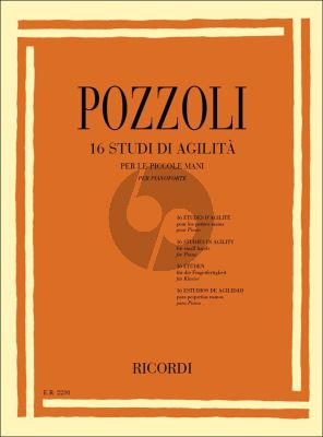 Pozzoli 16 Studi di Agilita per le Piccoli Mani per Piano