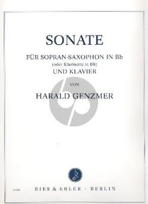 Genzmer Sonate GeWV 246 Sopransaxophon und Klavier (1982)