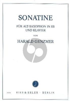 Genzmer Sonatine GeWV 247 Altsaxophon und Klavier