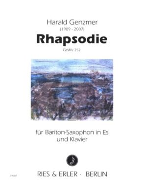 Genzmer Rhapsodie GeWV 252 Bariton-Saxophon und Klavier (1987)