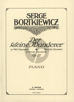 Bortkiewicz The Little Wanderer Op. 21 Piano solo