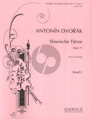 Dvorak Slavonic Dances Op.72 Vol.2 (No.5-8) for Piano Solo