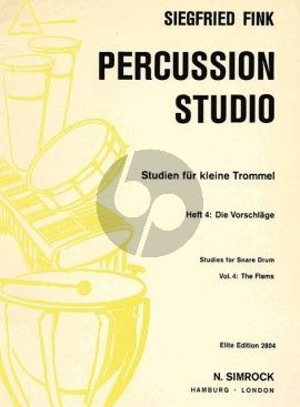 Fink Studies for Snare Drum Vol. 4 The Flams (Percussion Studio)