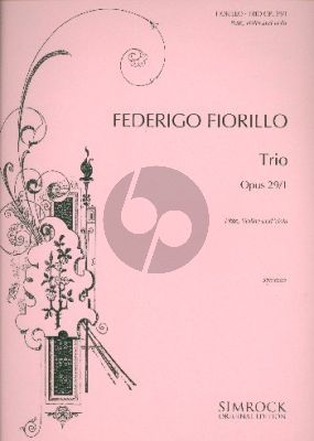 Fiorillo Trio Op. 29 No.1 Flöte-Violine und Viola (Stimmen)