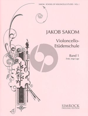 Sakom School of Violoncello Etudes Vol.1 (1st Close Position)