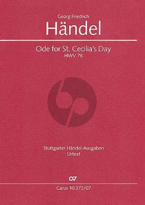 Handel Ode for St.Ceacilia's Day HWV 76 (Study Score) (Christine Martin)