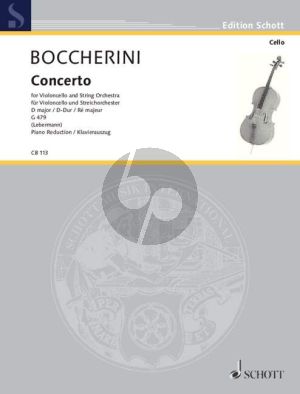 Boccherini Konzert No. 2 D-dur G. 479 Violoncello und Klavier (Walter Lebermann) (mit Cadenzen)