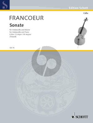 Francoeur Sonata E-major Cello-Bc (Trowell)