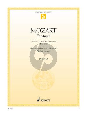 Mozart Fantasie c-moll KV 475 Klavier (Walter Georgii)