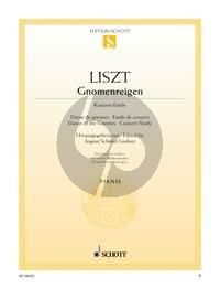 Liszt Gnomenreigen (Konzert-Etude) fur Klavier