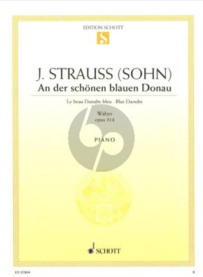 Strauss An der schonen blauen Donau Op.314 fur Klavier (Herausgeber Wilhem Lutz)