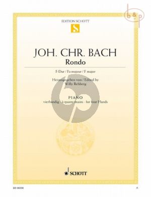 Bach Rondo F-dur Klavier 4 Hd. (ed. Willy Rehberg)