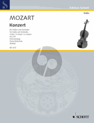 Konzert A-dur KV 219 Violine und Klavier