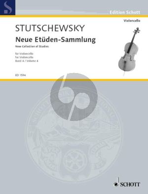 Stutschewsky Neue Etuden-Sammlung Vol.4 (For Advanced Students) Violoncello