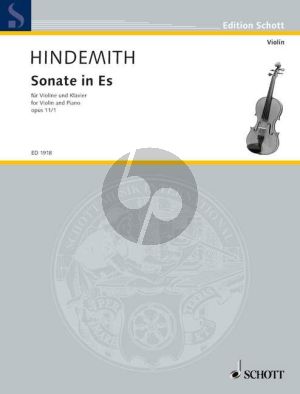 Hindemith Sonate in Es Op.11 No.1 Violine und Klavier