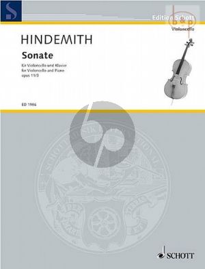 Hindemith Sonata Op.11 No.3 Violoncello and Piano