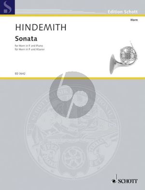 Hindemith Sonate Horn in F und Klavier (1939) (Grade 6 - 8)