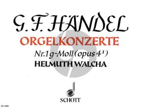 Handel Orgelkonzert g-moll Op. 4 No. 1 HWV 289 Orgelauszug (Helmut Walcha)