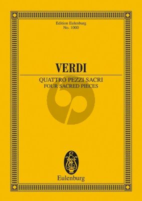 Verdi 4 Pezzi Sacri Study Score (edited by Denis Arnold)