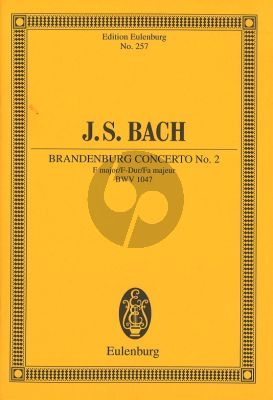 Bach Brandenburg Concerto No. 2 F-major BWV 1047 Study Score