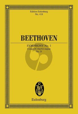 Symphony No.1 Op.21 C-major Study Score