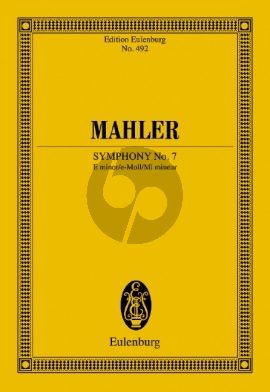 Mahler Symphony No.7 (Lied der Nacht) (Study Score) (edited by H.F.Redlich) (Eulenburg)