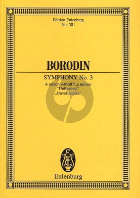 Borodin Symphony No.3 A-Minor 'Unfinished' Studyscore