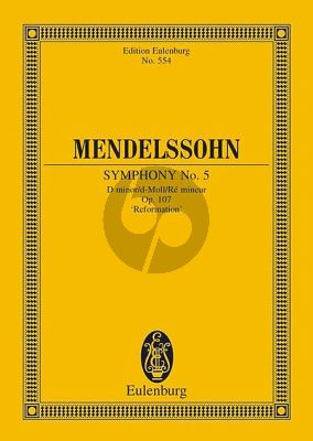 Mendelssohn Symphony No.5 d-minor Op.107 "Reformation" Study Score