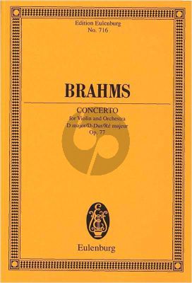 Brahms Concerto D-major Op.77 Violin-Orchestra Study Score (edited by Richard Clarke)